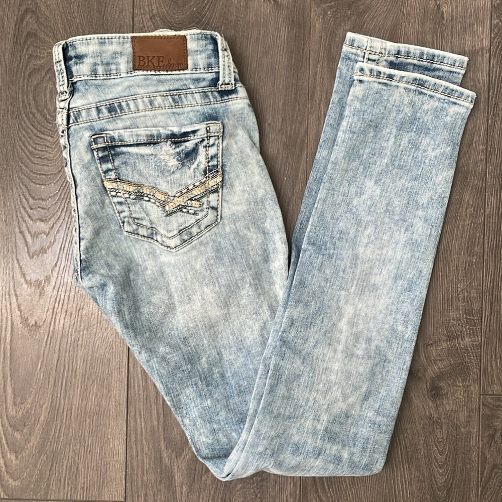 Starlite BKE jeans acid washed straight leg size 24